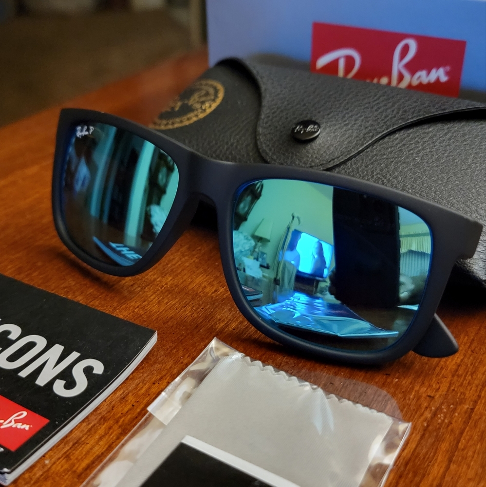 Ray Ban Unisex Polarized Sunglasses Justin RB4165 622/55 55mm